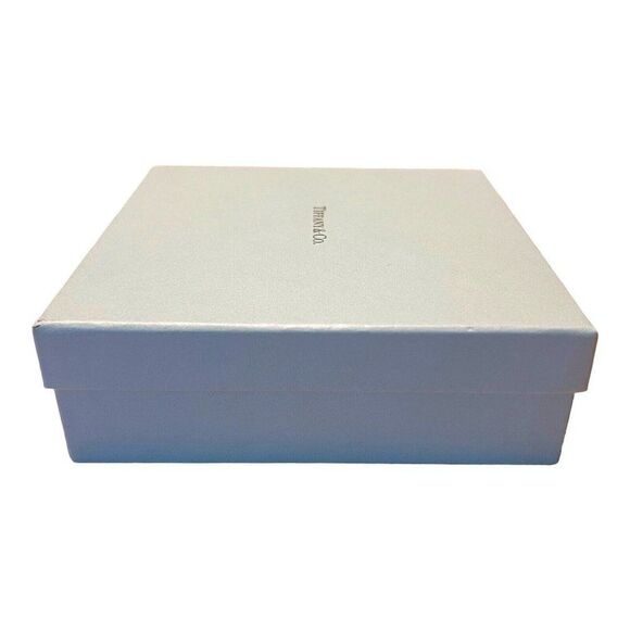 Tiffany & Co. Empty Box And Ribbon w/ Tissue Paper 5.75”x5.75”x2” Necklace Gift - Picture 4 of 12